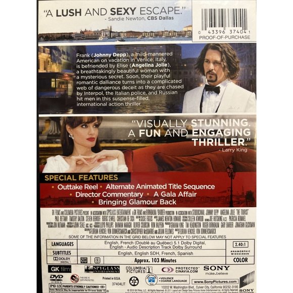 The Tourist (DVD, 2010) - Picture 2 of 2